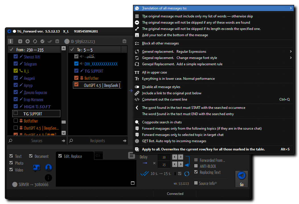 TG_Forward | Telegram Tool for forwarding messages